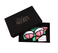 Boîte-cadeau en papier pliable de luxe avec gaufrage Emballage de qualité haut de gamme personnalisé pour sous-vêtements, bikini, vêtements de nuit et vêtements