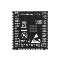 Module Wi-Fi ESP32-WROOM-32UE pour MCU double cœur 4.2, 4/8/16 Mo de mémoire Flash, connecteur d'antenne externe, IoT SMD