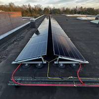 Système de montage de panneaux solaires sur toit plat en blocs de béton CHIKO, support en aluminium, système de fixation personnalisé OEM