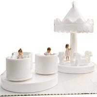 Leber LB-E : Manège carrousel électrique en forme de tasse à thé, chaises pivotantes électriques, équipement de jeu intérieur, pour parcs d'attractions et fêtes