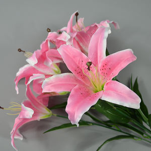Vente en gros directe 7 tête <span class=keywords><strong>tigre</strong></span> <span class=keywords><strong>orchidée</strong></span> lys bouquet artificiel fleurs de mariage <span class=keywords><strong>orchidée</strong></span> artificielle pour la décoration de mariage - Product Image 4