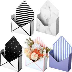 Recycled Materials Luxury Folding <strong>Flower</strong> Paper Packaging <strong>Box</strong> Glossy/Matt Lamination Embossing Elegant Bouquet Envelope <strong>Box</strong> Type - Product Image 2
