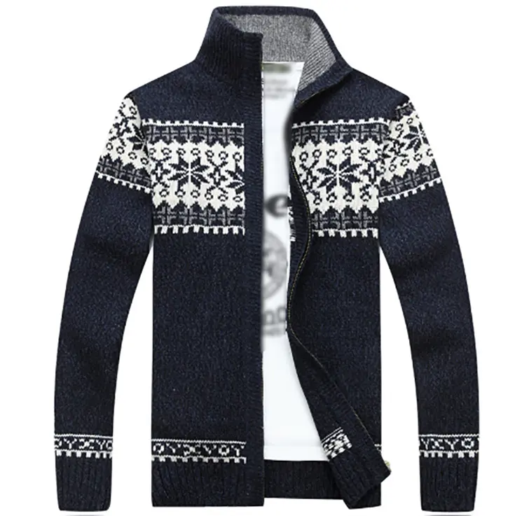 OEM Free Sample Custom High Quality Fall Winter Coat V Neck Long Sleeve Knit Cardigan Men Sweater For Men 2022