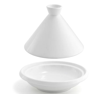 Pots en céramique <span class=keywords><strong>tajine</strong></span> marocaine, pot de cuisine en porcelaine blanche avec couvercle en céramique - Product Image 1