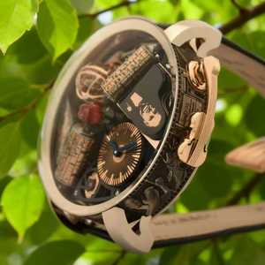 Đồng hồ đeo tay nam Jacob & Co. chính hãng cao cấp, máy cơ tự động, vỏ thép, dây da, mặt số nhạc Opera Godfather. - Product Image 3