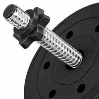 Ensemble d'haltères réglables en ciment 20KG avec plaques de poids en forme d'étoile et colliers de verrouillage à rotation pour la musculation à domicile et l'entraînement de force