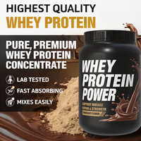 Poudre de protéines de lactosérum OEM, livraison gratuite, 5 lb, pour les amateurs de fitness avec soutien musculaire