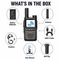 KENEARD KE-616 Talkie-walkie PoC 4G LTE Double SIM 3000mAh 150H en veille Fonction Push-to-Talk pour Entreprises, Hôtels, Commerce de Détail, Bureaux Portée 50km+ 2W
