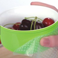 Couvercle extensible en silicone élastique réutilisable résistant à la chaleur pour accessoires de cuisine en silicone
