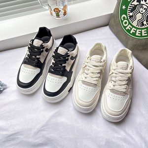 Nuevas Zapatillas Deportivas <span class=keywords><strong>de</strong></span> Plataforma para <span class=keywords><strong>Mujer</strong></span>, Venta al Por Mayor, Fabricante OEM, Personalizadas, <span class=keywords><strong>de</strong></span> Dos Tonos, Cuero y Malla, Casuales - Product Image 4
