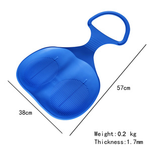 Tabla de Esquí para Niños, 57x38cm, Resistente, para Césped, Trineo para Exteriores, Equipo de Esquí Freestyle - Product Image 2