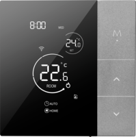 Termostato inteligente WiFi para calefacción por suelo radiante, control remoto programable, controlador digital de temperatura para ahorro de energía, para sistema de calefacción