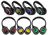 Headphone Silent Disco Tiga Saluran HIFI LED Light Silent RF998A Over-Ear Fitur Nyaman
