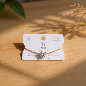 Pulsera de Acero Inoxidable Taurus con Diamante Natural Corte Brillante Redondo Color G, Estilo Minimalista para Uso Diario, Unisex - Product Image 3