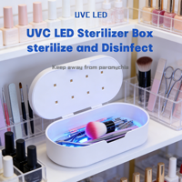 SNRQI Boîte de stérilisation pour ongles en matériau durable S5, Meilleure vente, Stérilisateur portable pour outils de maquillage, téléphones, brosses à dents et couteaux