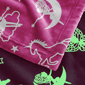 Couverture lumineuse double couche 450 GSM de qualité supérieure, phosphorescente, doublée en sherpa, pour enfants et adultes, cadeau d'hiver, logo personnalisé - Product Image 2