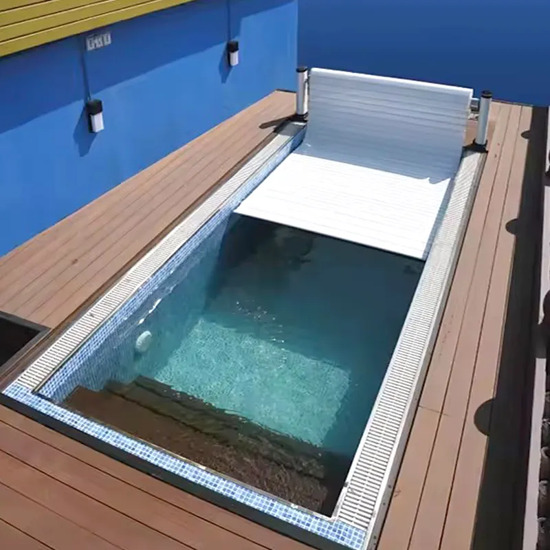 Cubierta de piscina automática para listones de piscina con Prevención de evaporación de agua