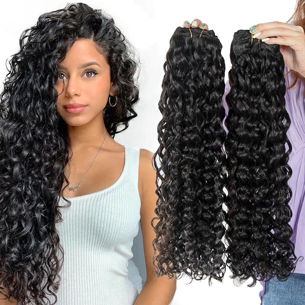 Aplique capilar ondulado, produto novo 2022 de extensão de cabelo ondulado 100 cabelo natural para mulheres negras