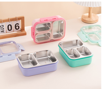 Wiederverwendbare Auslaufsichere Kinder-Schul-Essensbehälter Beheizbare Thermische Lebensmittelbehälter 304 Metall Bento Edelstahl Lunchbox