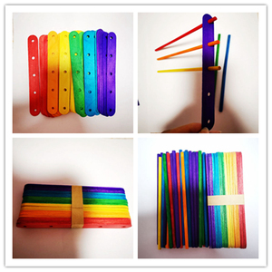 Bastoncini di legno <span class=keywords><strong>per</strong></span> ghiaccioli più venduti, lunghezza 4,5 o 2,5 pollici, larghezza 3/8 pollici, con fori - Product Image 6