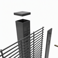 Clôture anti-intrusion 358 en maille haute densité, clôture de sécurité anti-escalade avec accessoires de montage complets pour parc logistique