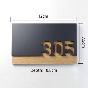 <span class=keywords><strong>Placas</strong></span> <span class=keywords><strong>de</strong></span> Identificación Personalizadas Reemplazables, Número <span class=keywords><strong>de</strong></span> Casa, Dirección, Placa para Puerta, Letrero para Buzón con Nombre <span class=keywords><strong>de</strong></span> Hotel - Product Image 1