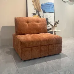 Sofá Cama Convertible Multifuncional, Minimalista, en Forma de L, Reclinable, con Espuma Viscoelástica, Resistente al Desgaste, en Chenilla con Diseño de Flor de Hielo - Product Image 5