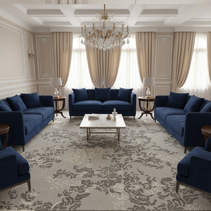 Commercio all'ingrosso stile persiano <span class=keywords><strong>Beige</strong></span> personalizzato in stile fiore NZ lana antiscivolo morbido grande soggiorno tappeti a mano Tufted <span class=keywords><strong>tappeto</strong></span> <span class=keywords><strong>per</strong></span> camera d'albergo - Product Image 3