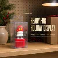 Porte-clés interactif en PVC, bonhomme de neige de Noël mignon, avec clochettes sonores et lumière, activé par pression, lumière chaude, décoration de table de fêtes
