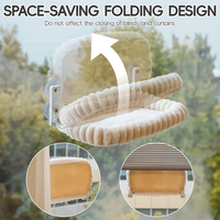 SUREWALHOME-Hamac pour chat avec forte ventouse pliable, lit pour fenêtre, jusqu'à 20 kg
