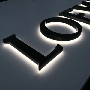 Insegne Elettroniche Stile Boutique, Lettere 3D in Acciaio e Acrilico Retroilluminate a LED, Alta Qualità, Risposta Rapida, Illuminazione Pubblicitaria - Product Image 1