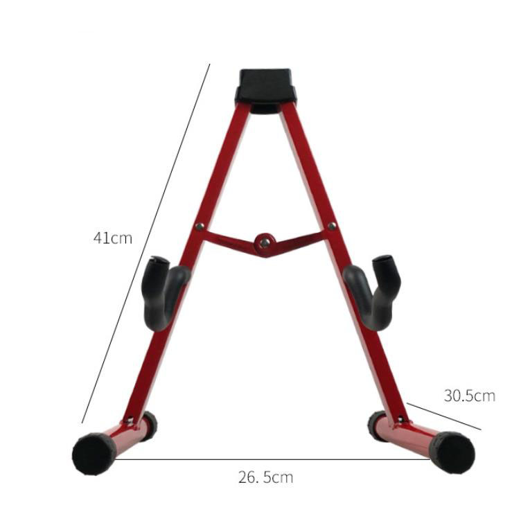 Folding A-Frame Stand for Acoustic and Electric Guitars with Non-slip Rubber Feet