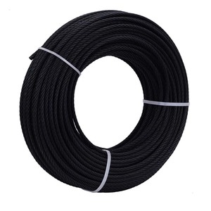 Cable de Acero Recubierto de Negro <span class=keywords><strong>7x7</strong></span> de 1/8'' Flexible, Resistente a la Corrosión, para Barandillas y Cercas - Product Image 3