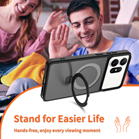 Nouvelle conception d'étui magnétique transparent pour Samsung Galaxy S27 Ultra avec support de protection d'objectif, coque arrière pour iPhone