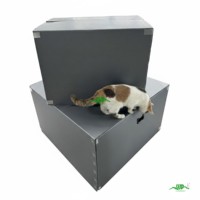 Plateau postal en PP ondulé recyclable pour l'électronique, boîte d'expédition UPS, carton postal portable