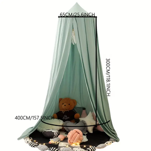 Tente moustiquaire à glands <span class=keywords><strong>pour</strong></span> enfants Tente de <span class=keywords><strong>lit</strong></span> de princesse verte à <span class=keywords><strong>baldaquin</strong></span> Tente de jeu <span class=keywords><strong>pour</strong></span> filles Décoration de chambre à coucher - Product Image 3