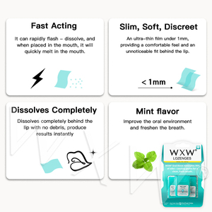 แผ่นฟิล์มกรองกลิ่นปากแผ่นมิ้นท์ละลายกลิ่นปากทำให้ลมหายใจสดชื่น - Product Image 4