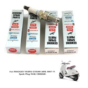 GTS300 หัวเทียนรถจักรยานยนต์เครื่องยนต์อุปกรณ์เสริมสําหรับ PIAGGIO สําหรับ VESPA GTS300 APR 300T-V หัวเทียน NGK CR8EKB