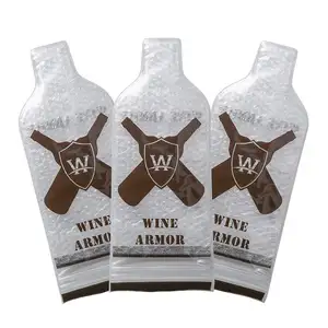 بالجملة قابلة لإعادة الاستخدام زيبلوك أكياس وول مارت-قابلة لإعادة الاستخدام النبيذ فقاعة حقيبة حامي زيبلوك] معيار حجم زجاجة أكياس نبيذ للزجاجات