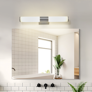Minimalist LED Wall Lamp White Rectangular Aluminum Body 3500K Warm White <b>Light</b> <b>Bathroom</b> Vanity Mirror Lighting Surface Mounted - Product Image 1