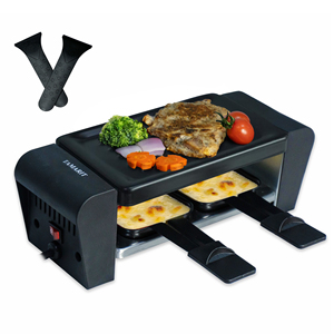 Grill coréen électrique d'intérieur, <span class=keywords><strong>raclette</strong></span> <span class=keywords><strong>à</strong></span> fromage, plaque en marbre détachable avec surface antiadhésive, 380W - Product Image 2