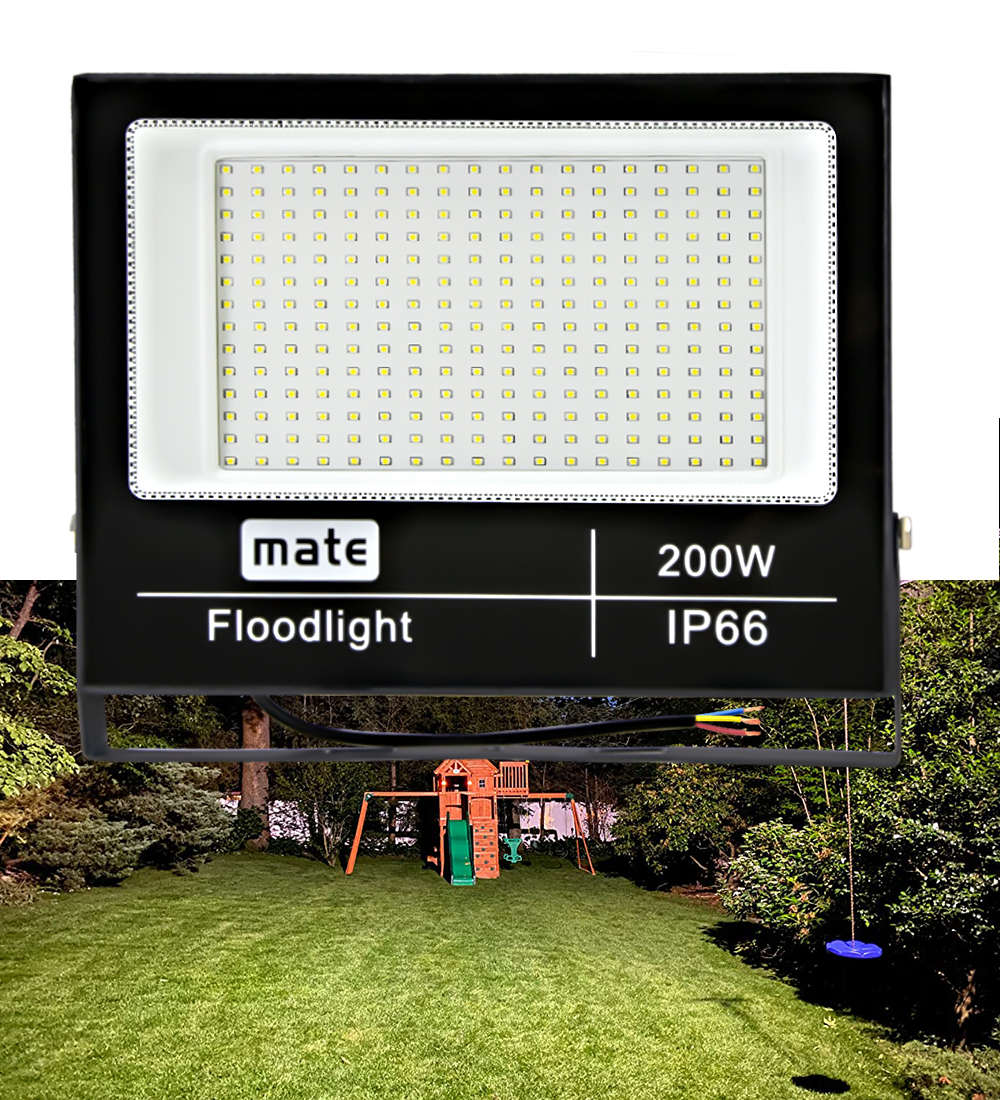 Floodlight के नेतृत्व में ऊर्जा की बचत आउटडोर 30w 50W 100W 150W 200W 300W उद्यान IP66 50000 एल्यूमीनियम बाढ़ रोशनी