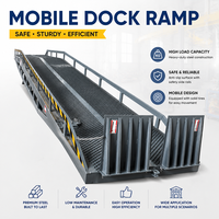 Nouvelle rampe de chargement et de déchargement mobile hydraulique avec construction en acier à haute teneur en manganèse, capacité de charge personnalisable