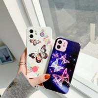 Coque de téléphone portable en cuir à prix bas, design floral, pour iPhone 11 12 13 14 15 16 17 Pro Max, accessoire