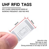 Étiquettes RFID UHF étanches 860-960 MHz avec puce Impinj NXP Alien pour la gestion des documents, des bibliothèques, des supermarchés et des entrepôts