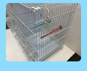 Accessoire pour oiseaux Vente en gros 60*27*40cm Perroquet Pigeon Élevage Fil de fer Cages à oiseaux personnalisées - Product Image 6