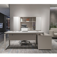 Vente directe, grande bibliothèque en bois massif, armoire de classement moderne blanche pour bureau