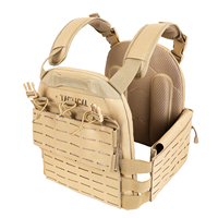 Gilet Tactique Chaleco Tactico Porte-Plaques avec Système Molle en Nylon Balistique pour Protection Corporelle et Harnais de Poitrine