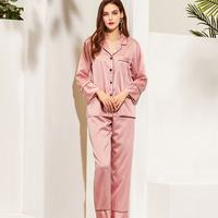 Fung 6001 Sexy deux pièces pyjamas en soie luxe mode pyjamas De Mujer tache demoiselle d'honneur pyjamas ensembles pour femmes