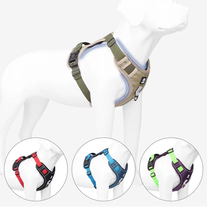 Harnais pour chien de taille moyenne à grande, nouveau tissu Oxford réfléchissant, gilet pour animal de compagnie pour l'entraînement, pour la marche des chiens, style sportif, matériau en nylon - Product Image 4